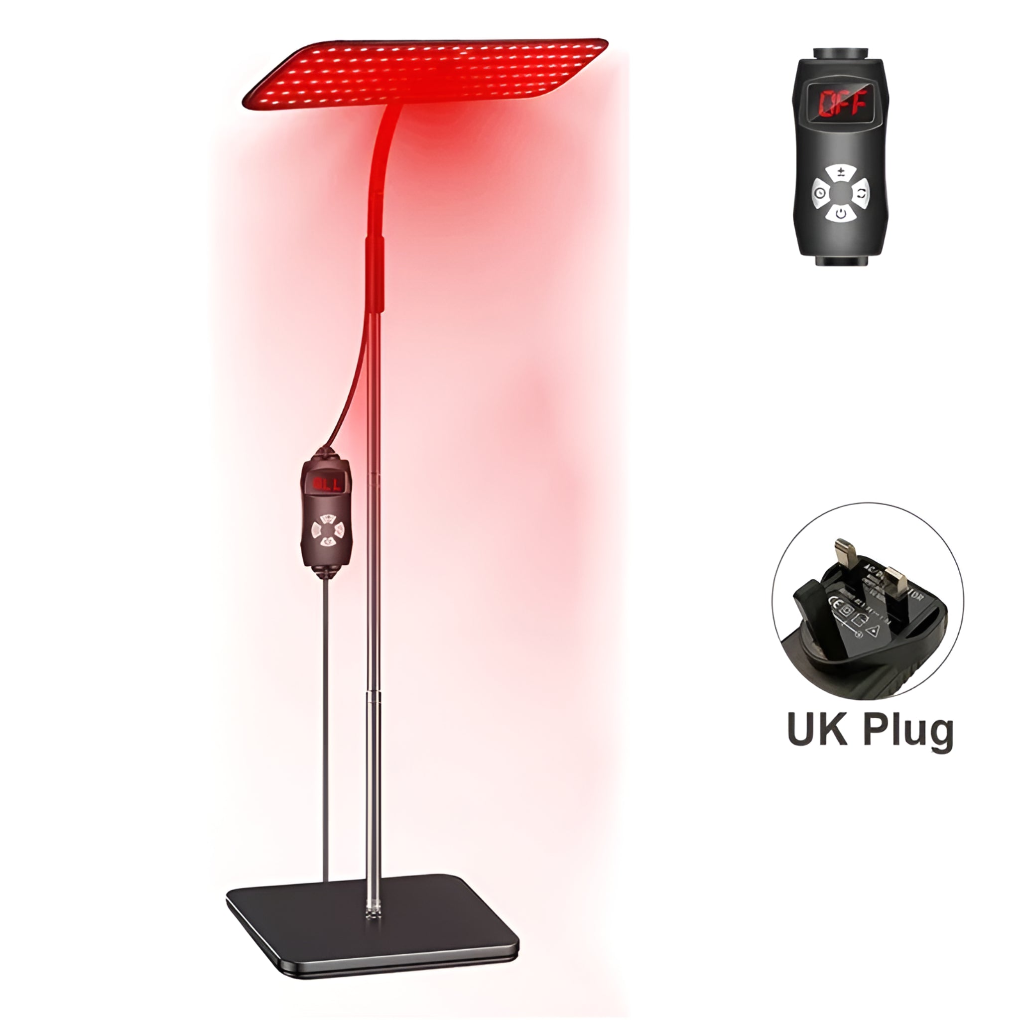 Red Light Therapy Panel Designed for Daily Wellness, 660nm 850nm LED, Adjustable Stand, 25W Power