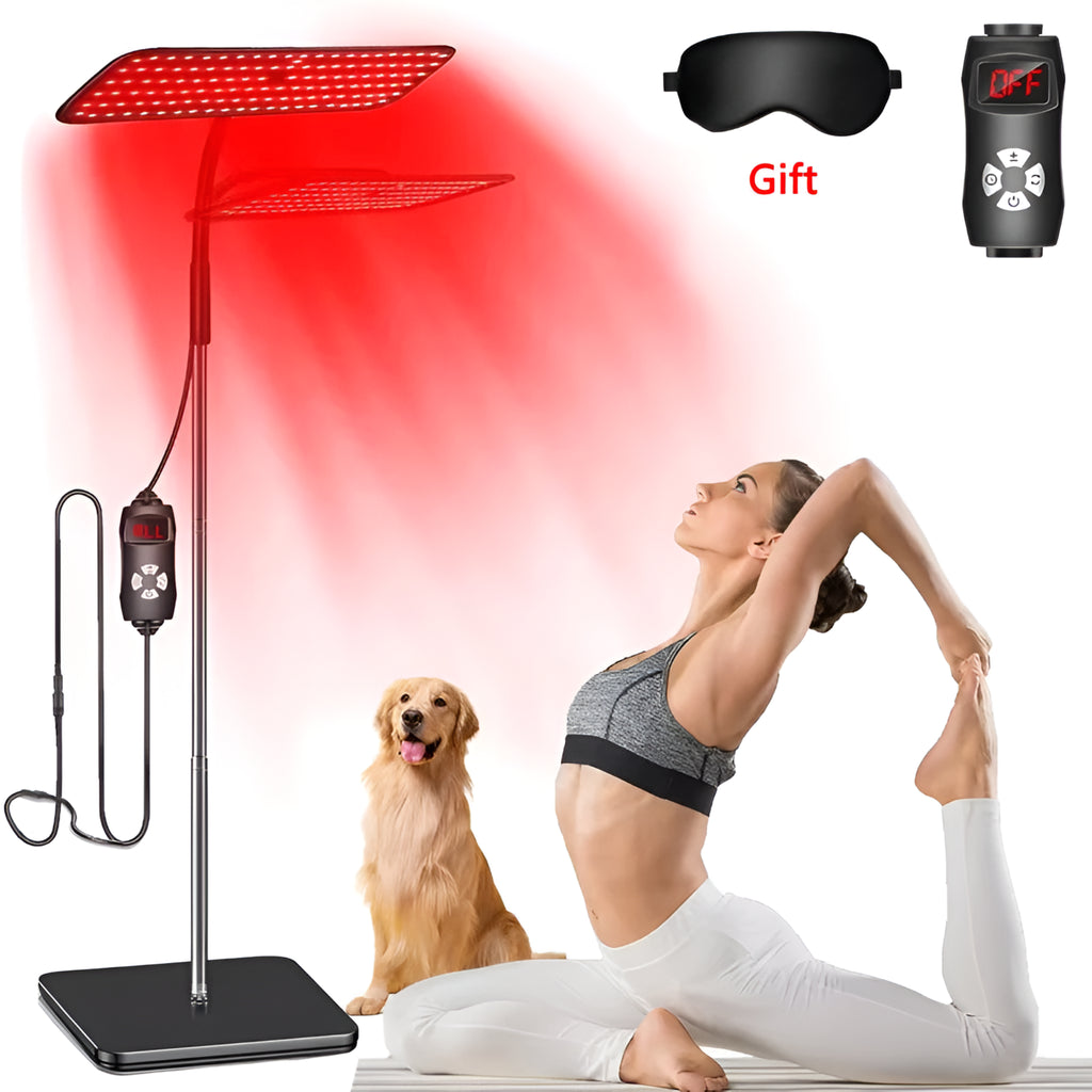 Red Light Therapy Panel Designed for Daily Wellness, 660nm 850nm LED, Adjustable Stand, 25W Power