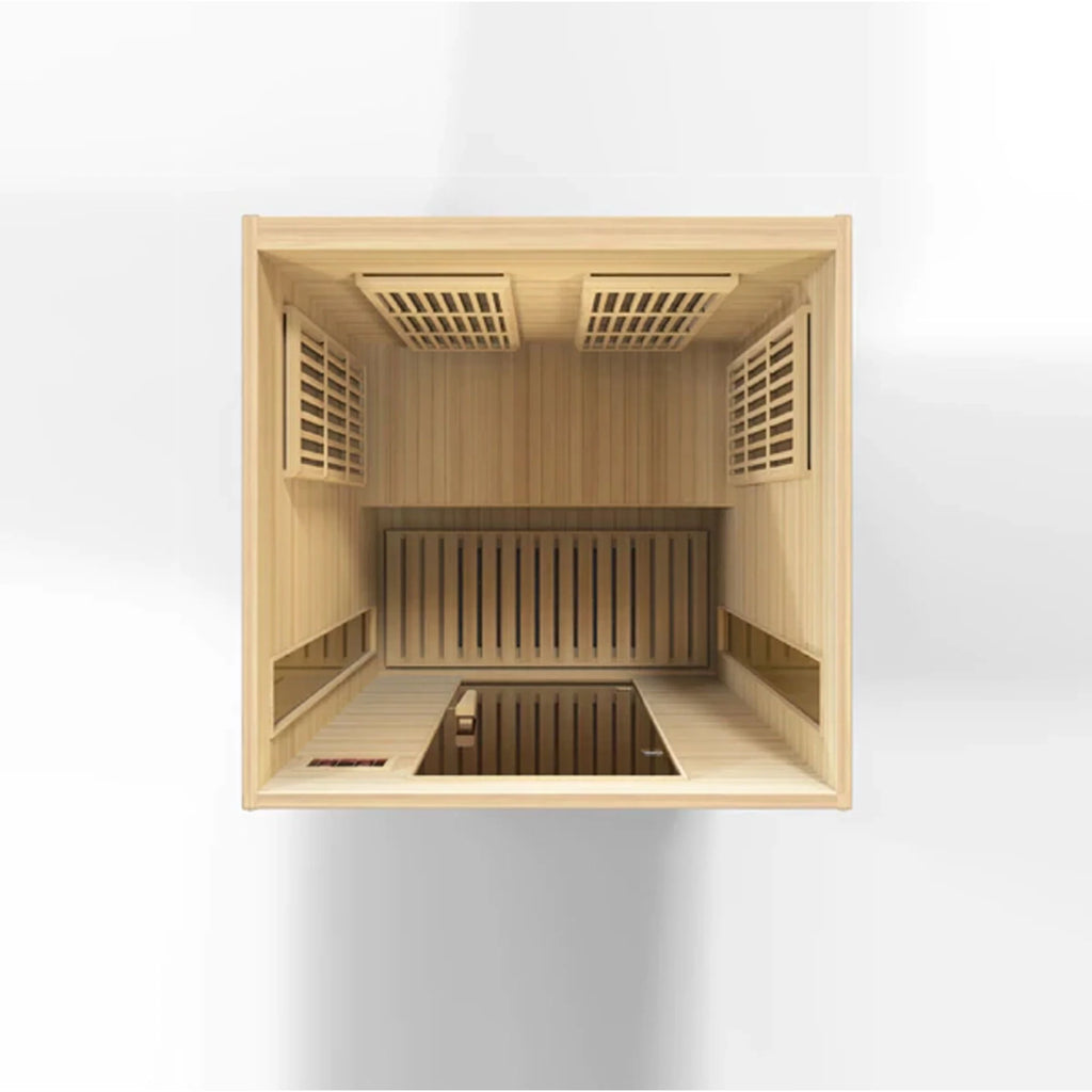 2-Person Low EMF (Under 8MG) FAR Infrared Sauna (Canadian Hemlock)