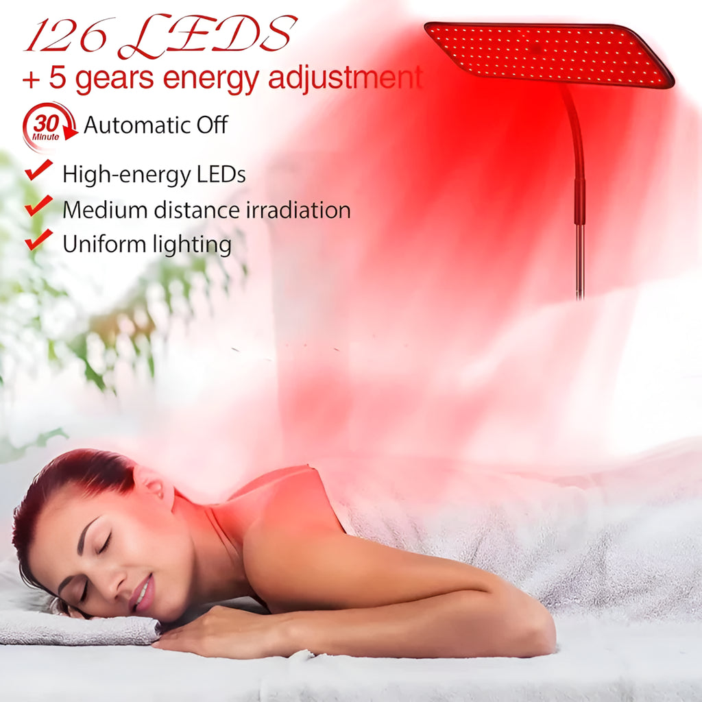 Red Light Therapy Panel Designed for Daily Wellness, 660nm 850nm LED, Adjustable Stand, 25W Power